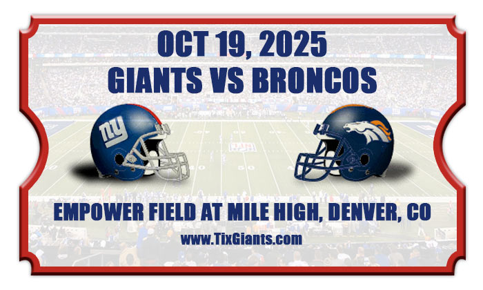 2025 Giants Vs Broncos