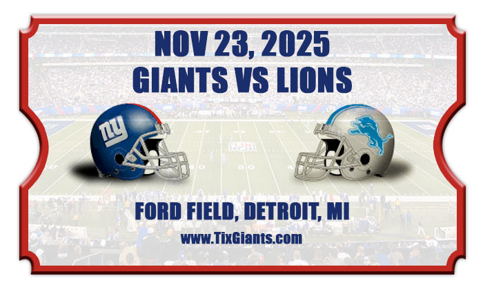 2025 Giants Vs Lions